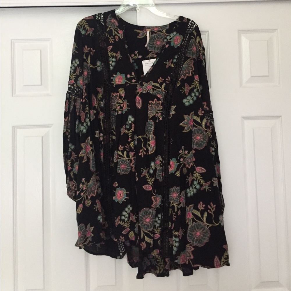 Free People floral peasant tunic